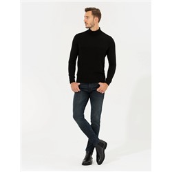 Siyah Slim Fit Kazak