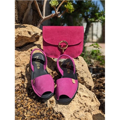 Ab. Zapatos 3106-8 magenta+AB.Z PELLE Djuli ser (410) FUXIA АКЦИЯ