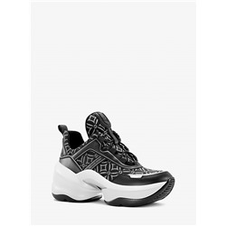 Olympia Metallic Logo Jacquard Trainer