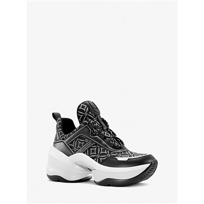 Olympia Metallic Logo Jacquard Trainer