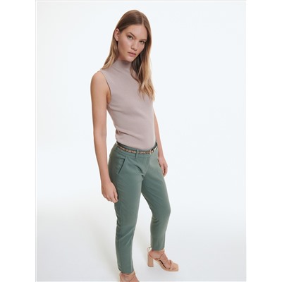 Zigarettenhose mit Gürtel