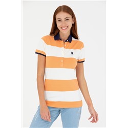 Kadın Turuncu Polo Yaka Tişört