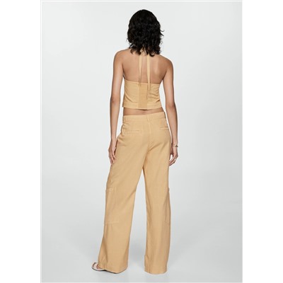 Pantalón lyocell cordón ajustable