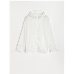 Transparente, leichte Jacke
