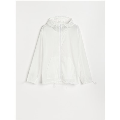 Transparente, leichte Jacke