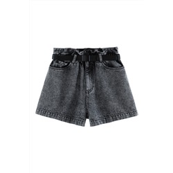 Short vaquero Negro