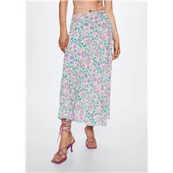 Falda fluida estampada -  Mujer | MANGO OUTLET Melilla