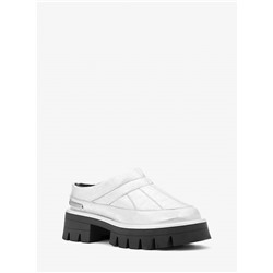 Barton Crackled Metallic Leather Slipper