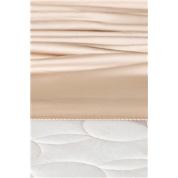 Ciel King Size Plus %100 Pamuk Lastikli Saten Çarşaf - Bej