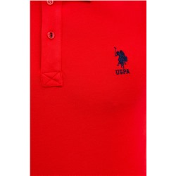 Erkek Kırmızı Basic Polo Yaka Tişört