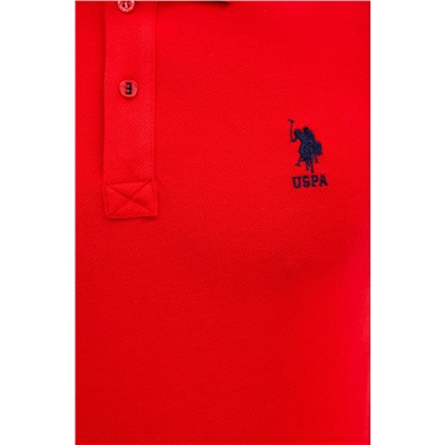 Erkek Kırmızı Basic Polo Yaka Tişört