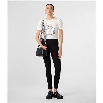 PUFF SLEEVE WHIMSY LOGO TEE