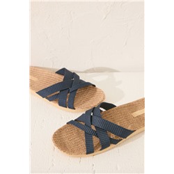 Sandalias tiras efecto rafia
