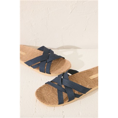 Sandalias tiras efecto rafia