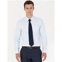 Açık Mavi Regular Fit Uzun Kollu Basic Gömlek