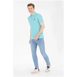 Erkek Mint Basic Polo Yaka Tişört