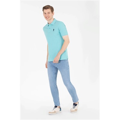 Erkek Mint Basic Polo Yaka Tişört