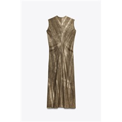 ZW COLLECTION TIE-DYE RAMIE BLEND DRESS
