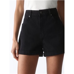 MOM FIT DENIM SHORTS
