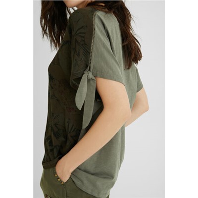Camiseta tropical lazos
