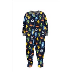 1-Piece Monster Fleece Footie PJs