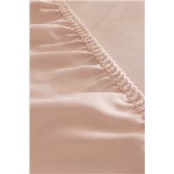Ciel King Size Plus %100 Pamuk Lastikli Saten Çarşaf - Açık Pudra