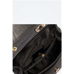 Bandolera de piel - Negro