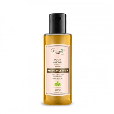 LUSTER Peach &amp; Honey Harbal Face Wash Гель для умывания с экстрактом персика и мёдом 110мл