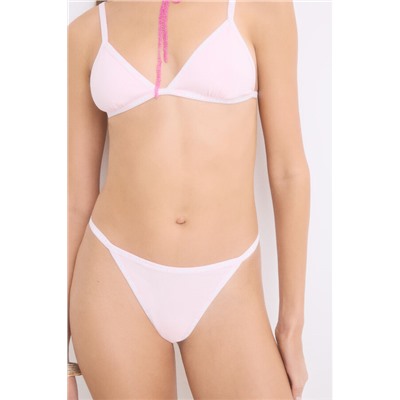Pack 3 tangas tira rosa, gris, azul