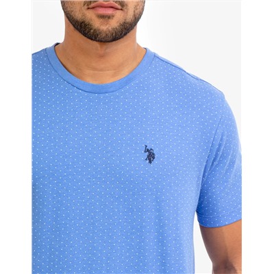 ALL OVER POLKA DOT PRINT T-SHIRT