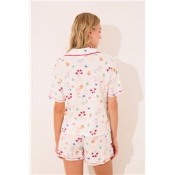 Pijama camisero corto 100% algodón Moomin
