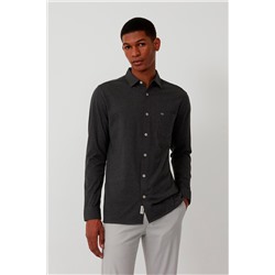 Camisa Gris oscuro jaspeado