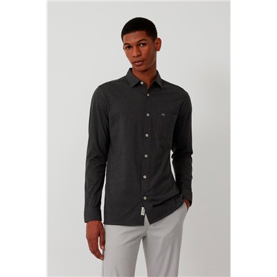 Camisa Gris oscuro jaspeado