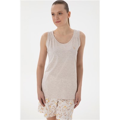 Kadın Bej Pijama Takımı
