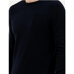 Koyu Lacivert Slim Fit Kazak