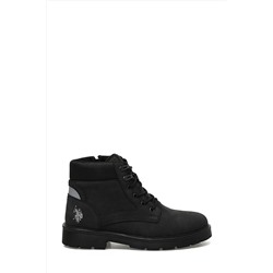 U.S. Polo Assn. FORREST 3PR Siyah Erkek Biker Bot