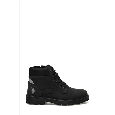U.S. Polo Assn. FORREST 3PR Siyah Erkek Biker Bot