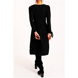 Vestido camisero Negro