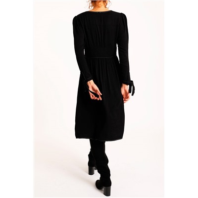 Vestido camisero Negro