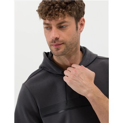 Antrasit Kısa Kollu Sweatshirt