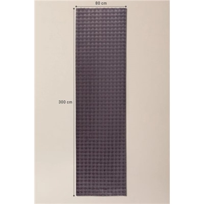 Vivre Bubble Halı - Koyu Mürdüm - 80x300 cm