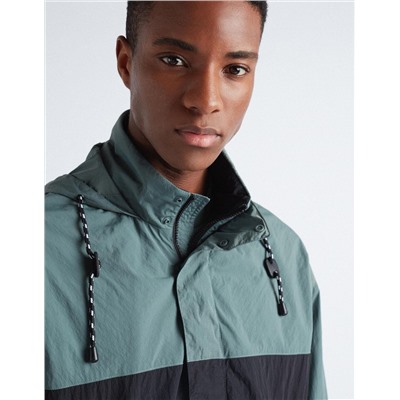 Hooded Technical Jacket, Men, Multicolour