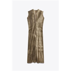 ZW COLLECTION TIE-DYE RAMIE BLEND DRESS