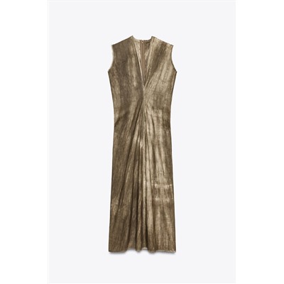 ZW COLLECTION TIE-DYE RAMIE BLEND DRESS