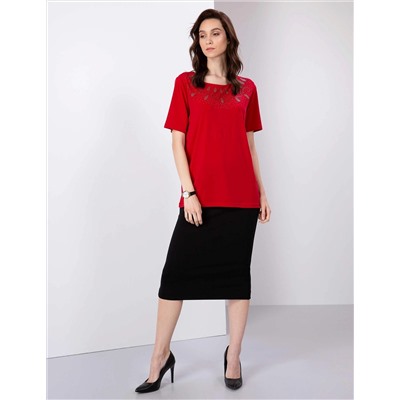 Kırmızı Comfort Fit Bluz