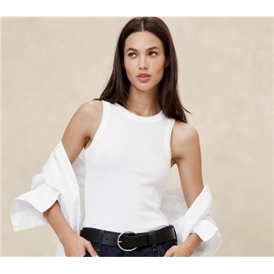 Ribbed Racer Tank