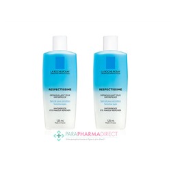 La Roche Posay Respectissime Démaquillant Yeux Waterproof Yeux Sensibles 2x125mlLot  × 2
