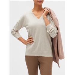 Premium Luxe Washable V-Neck Sweater