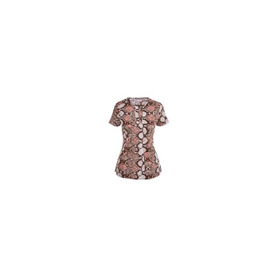 koi Stretch Scrubs Anaconda Print Top