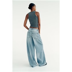 TRF WIDE-LEG SLOUCHY MID-RISE JEANS